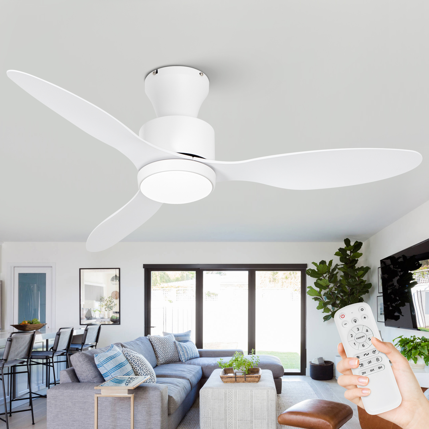 white fan