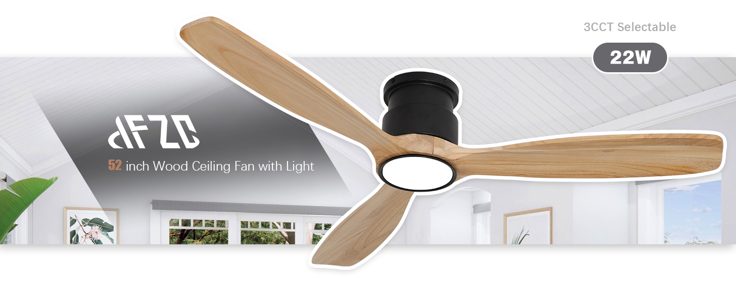 Wooden ceiling fan light