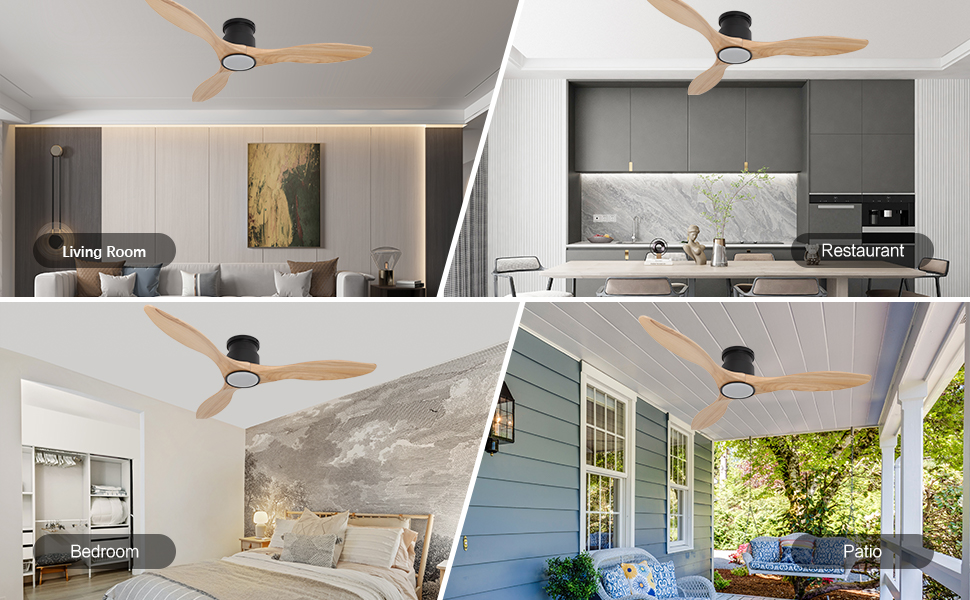 Ceiling fan light usage scenarios