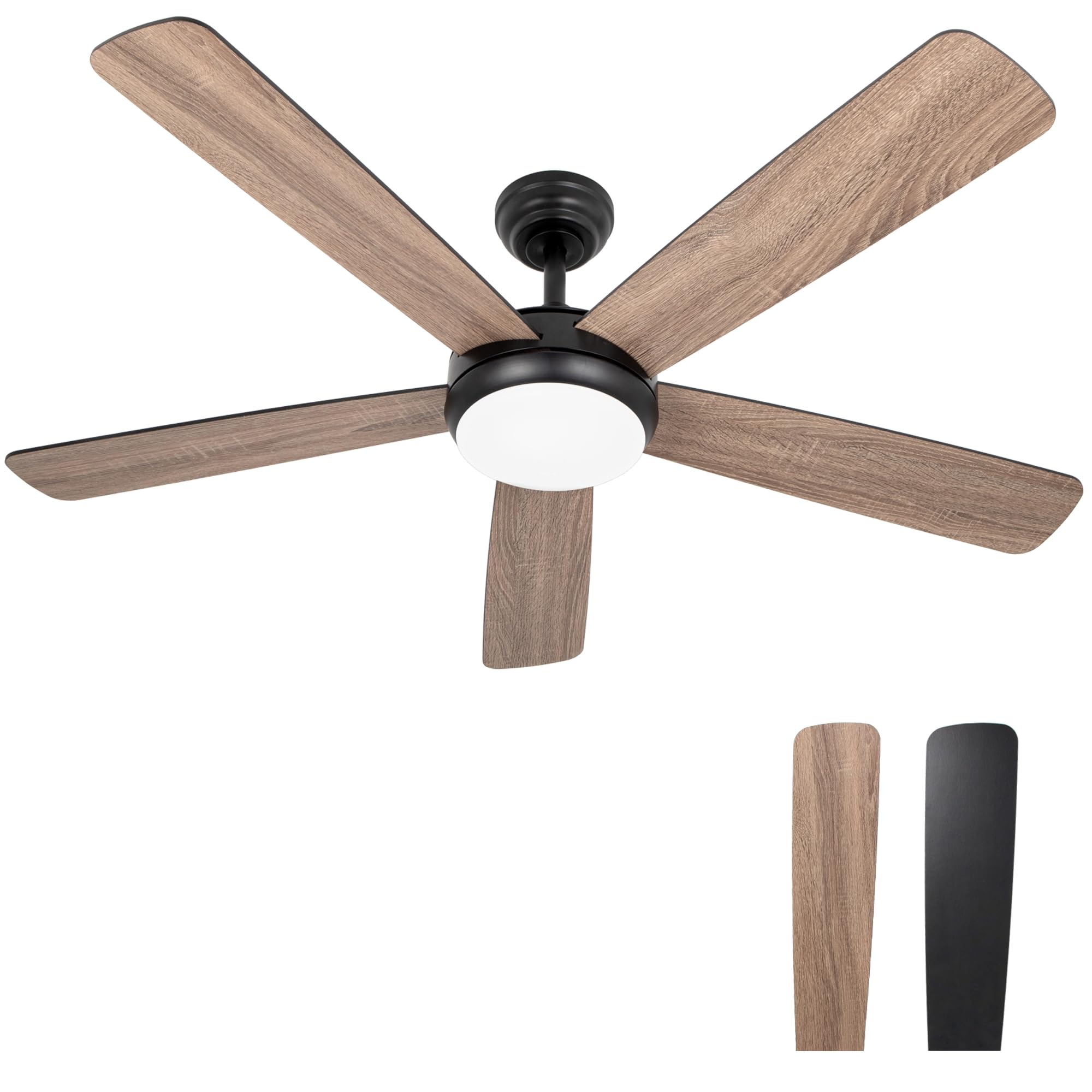 Ceiling Fan with Remote 52 inch 5 Dual Blades