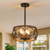 Farmhouse Rustic Wood Chandelier