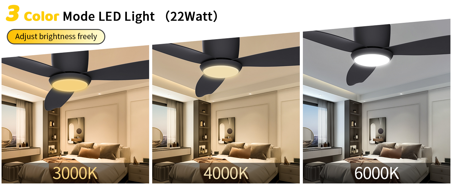 3 color mode LED light（22watt））