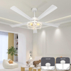 White Plastics Ceiling Fan with Remote Control