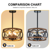 Farmhouse Rustic Wood Chandelier
