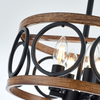 Farmhouse Rustic Wood Chandelier