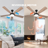 Ceiling Fan with Remote 52 inch 5 Dual Blades