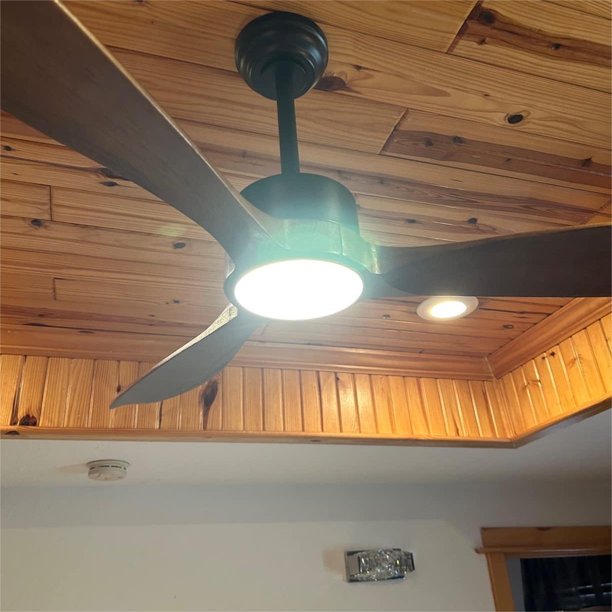 Brown Wood Ceiling Fan Light