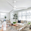 Classic 52in Wood Ceiling Fans with lights and Remote