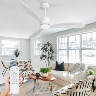 Classic 52in Wood Ceiling Fans with Lights And Remote