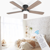 Flush Mount Ceiling Fan with Remote 52 inch 5 Dual Blades