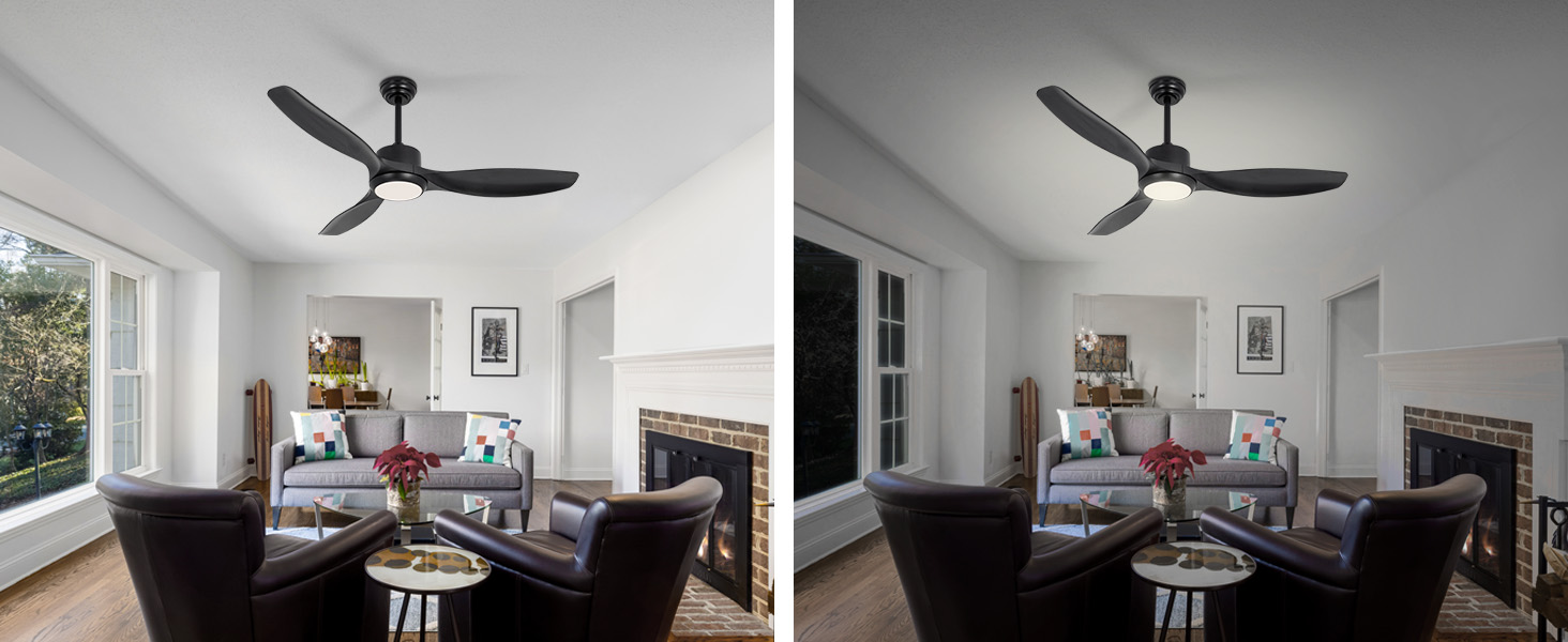 Ceiling fan light usage scenarios