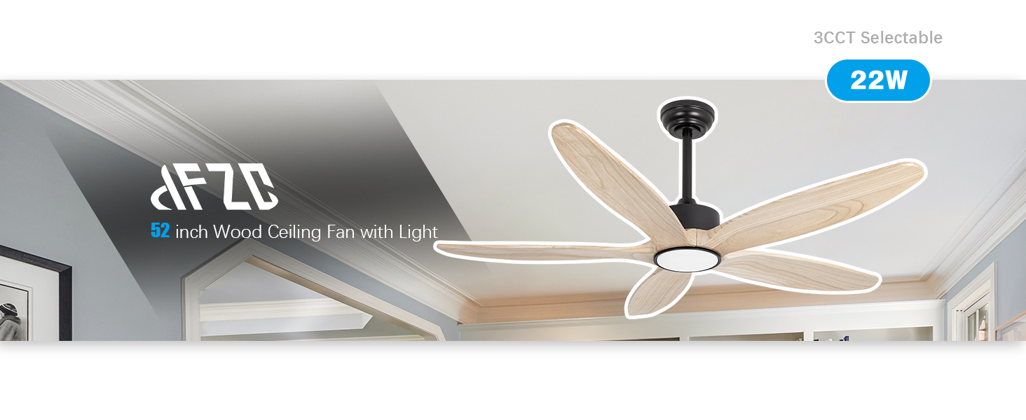 wooden ceiling fan light