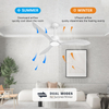 Classic 52in Wood Ceiling Fans with lights and Remote