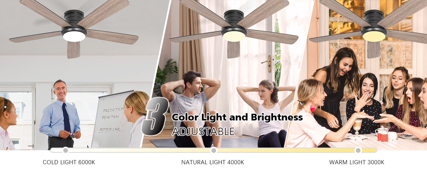 3 color temperature (3000k/4000k/6000k).